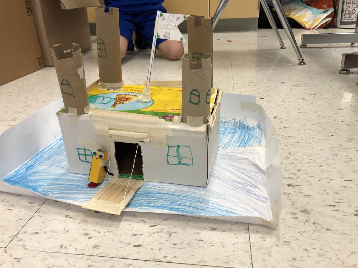 KristinaLodes's tweet photo. Build a castle for Cinderella challenge, the students nailed it! #celearns #fhsdlearns #STEM https://t.co/qQ1KkXauAx