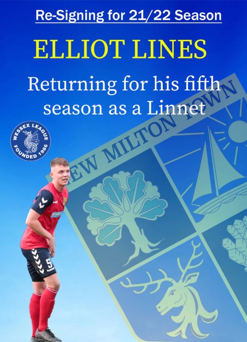 Welcome back to <a href="/Elliot98Lines/">Elliot</a> ! Elliot had some excellent performances last season and was an important member of our back line. Delighted to have him sign again 👊🏻 🔵🔴 #UpTheLinnets