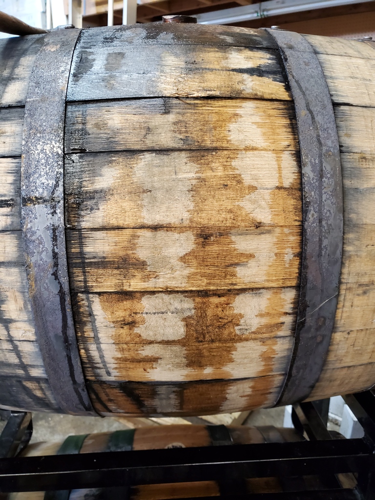 SkyRiverMead's tweet photo. Topping off. The Angels were thirsty! 

#angelsshare #mead #sweetwine #honeywine #oak #barrelaged https://t.co/DXM4vqkrMo