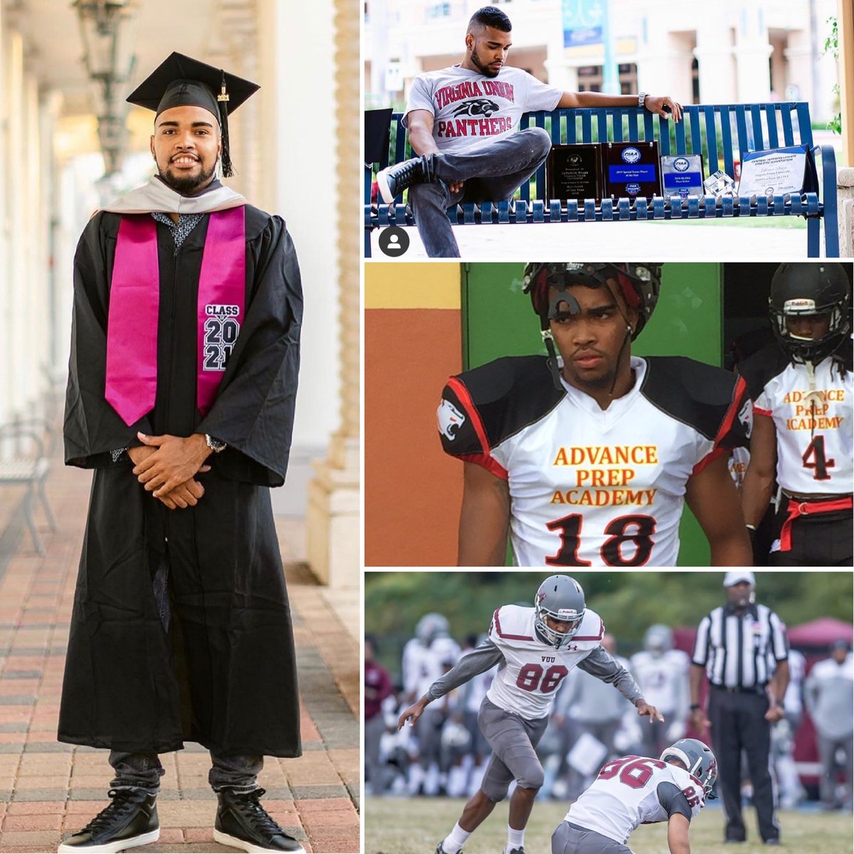 Advance Prep Academy (@advancepreppg) on Twitter photo APA Player Spotlight:
Congratulations to former APA Kicker <a href="/Jeffswagg123/">jefferson souza</a> now with <a href="/VUU_Football/">Virginia Union Univ Football 🏈</a>. Jeff has accomplished one of his major goals by graduating from Virginia Union University. The APA program provided Jeff with the exposure & opportunity needed to earn a scholarship APA Player Spotlight:
Congratulations to former APA Kicker <a href="/Jeffswagg123/">jefferson souza</a> now with <a href="/VUU_Football/">Virginia Union Univ Football 🏈</a>. Jeff has accomplished one of his major goals by graduating from Virginia Union University. The APA program provided Jeff with the exposure & opportunity needed to earn a scholarship