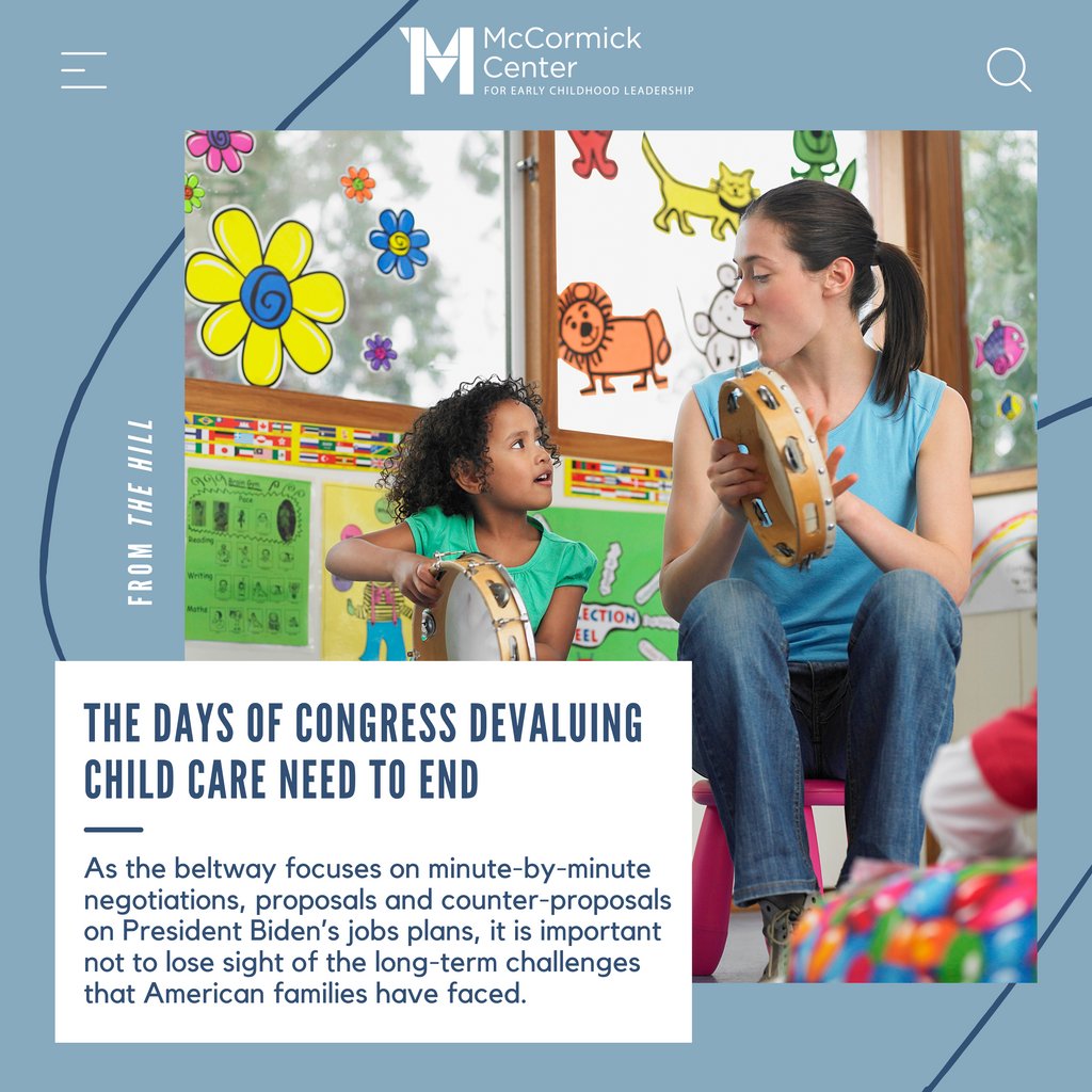 McCormickInst's tweet photo. The fight for child care funding is important, essential, and ongoing. Learn more about the significance of this fight at: https://t.co/zJXzSzW67p. 

#MCECL #ece #earlychildhood #primerainfancia #childcare #cuidadoinfantil https://t.co/p1OAMkwmC6