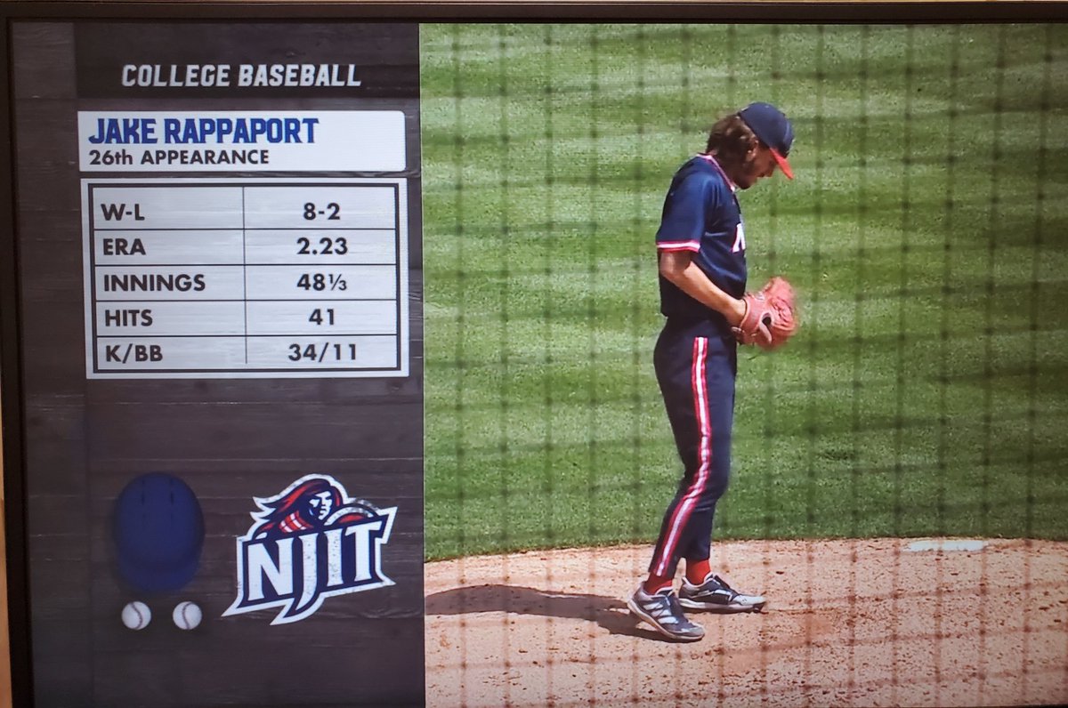 SunilSportsNews's tweet photo. With bases loaded & 1 out in bottom 4th against @RazorbackBSB @NJTechBaseball Manager #RobbieMcClellan hands off pitching duties to #JakeRappaport @JSNSPORTINGNEWS https://t.co/lpyR9s0tLB