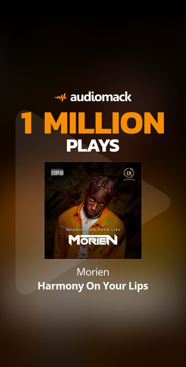 JustMorien's tweet photo. Thank You Guys ❤️ #HOYL hit 1 Million Streams on @audiomack https://t.co/68y2Jrchvm