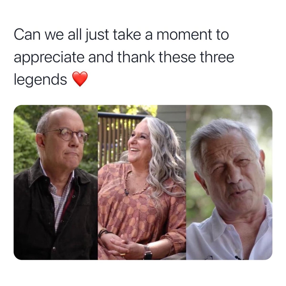 Thank you for creating the best show ever 👏👏👏👏