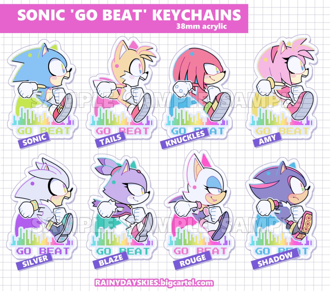 Shadow x amy x sonic - Sonic The Hegdehog - Sticker