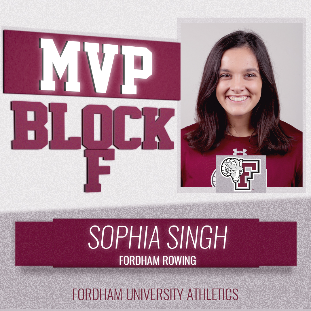 Congrats to the <a href="/Fordham_Rowing/">Fordham Rowing</a>🚣‍♂️and <a href="/Fordham_Golf/">Fordham Men's Golf</a>🏌️team MVPS: Sophia Singh and John Kryscio
📰 bit.ly/3iklnvM
#BlockF2021