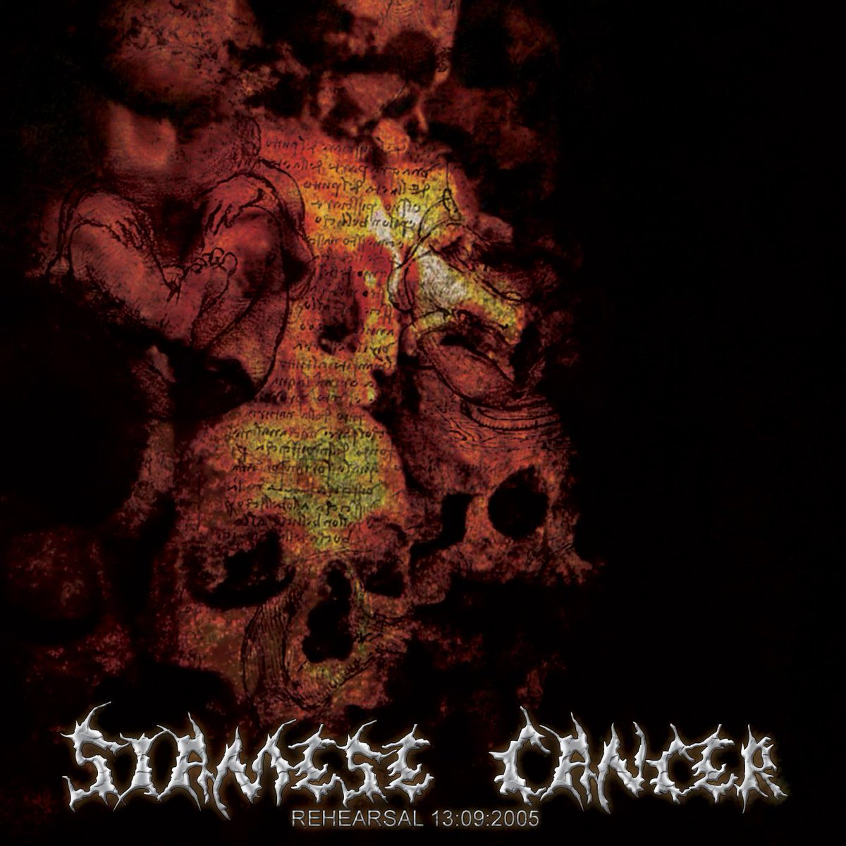 Siamese Cancer
In September, Siamese Cancer recorded a rehearsal album (Cancerous Thoughts) with seven original songs and one cover from Death, “The Philosopher”.
The lyrics, vocals, cover art and artwork, were made by Elder Abreu.