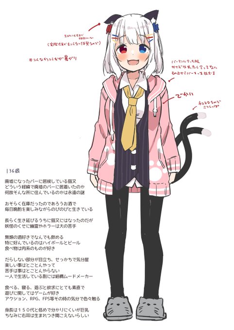 バ美肉デザインはこんな感じ 