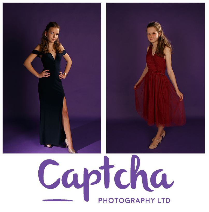 Don't feel like you've missed out!  Just look for the alternatives in life...you can still dress up and get some great prom shots, its not every day you leave school and your friends.
Featuring our purple backdrop, Prom Studio sessions start from as little as £17.