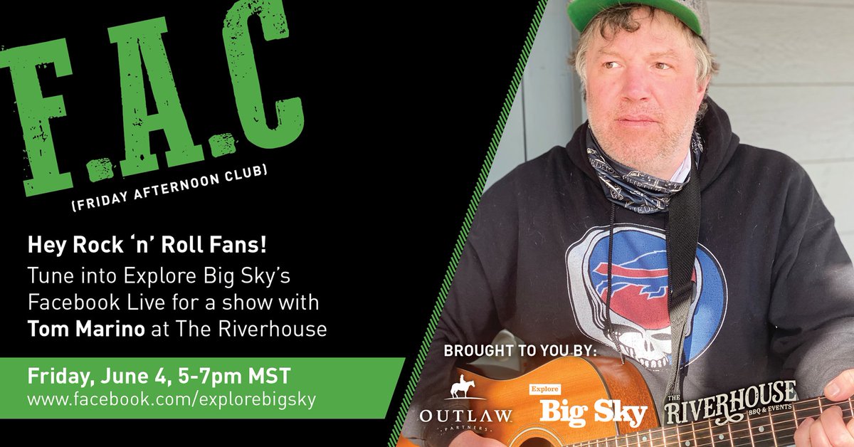 Big Sky Town Center (@bigskytowncent) on Twitter photo F.A.C. with Tom Marino. Tune in today at 5 PM at <a href="/explorebigsky/">Explore Big Sky</a>. #BigSkyLife #VisitBigSky bit.ly/3vYrnyg F.A.C. with Tom Marino. Tune in today at 5 PM at <a href="/explorebigsky/">Explore Big Sky</a>. #BigSkyLife #VisitBigSky bit.ly/3vYrnyg