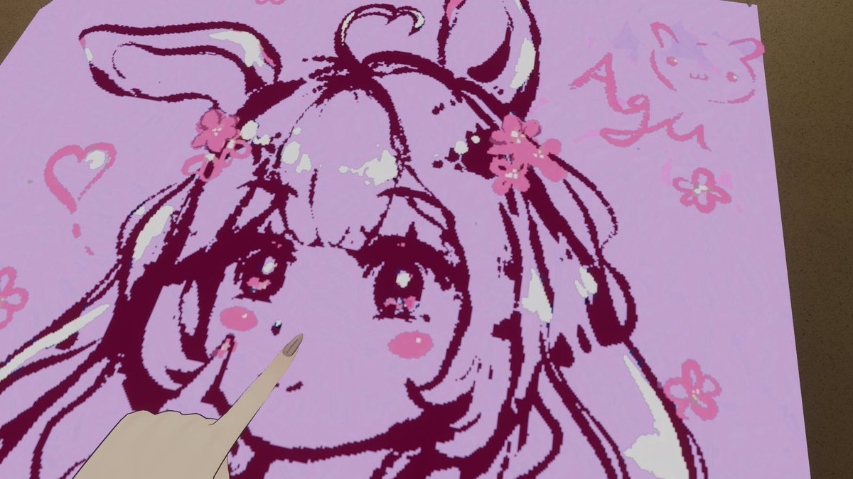 Aguashida's tweet photo. ずっとここ行きたくて、めっちゃ良かった〜💖💖　このワールドすごい！！ vr絵描くの楽しい😻

#VRCDrawingRetreat https://t.co/VilJktbhiS