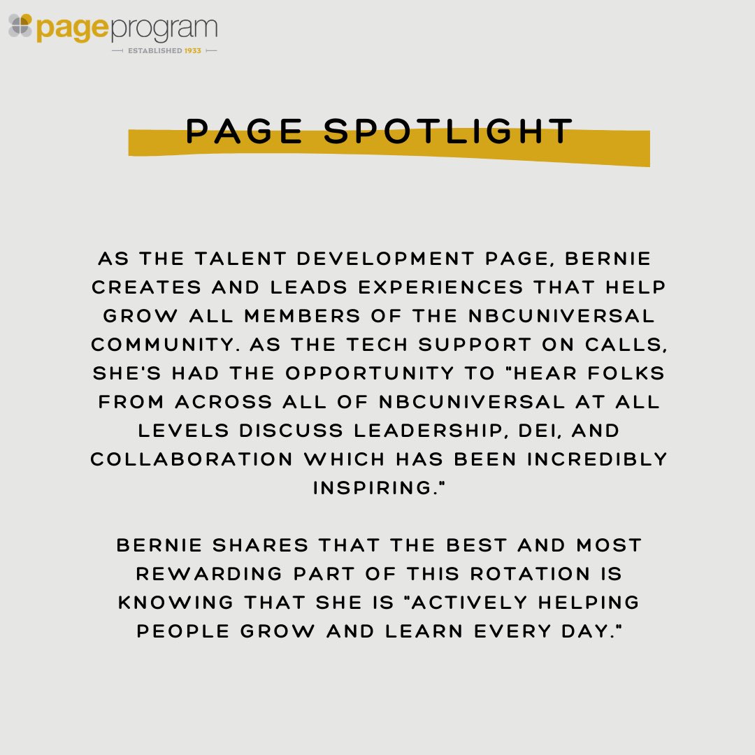 NBCU Page Program tweet media