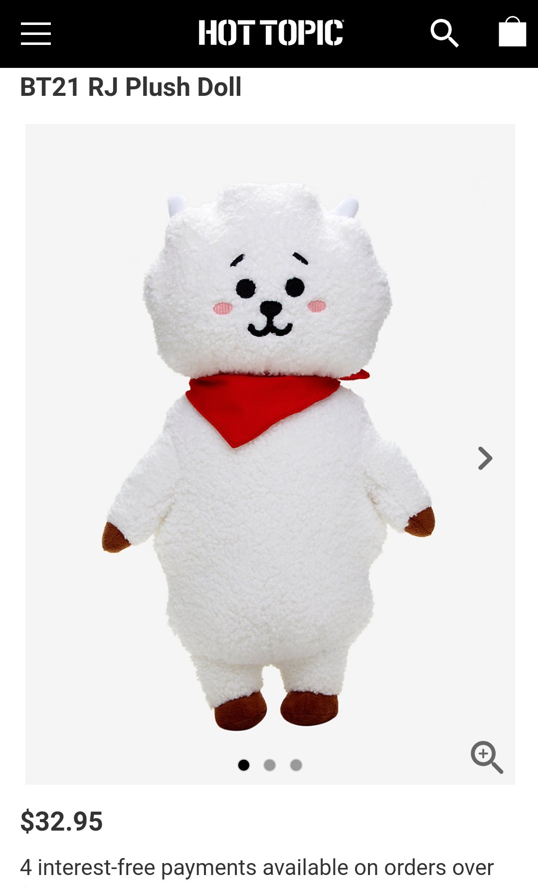 Bt21 plush rj hotsell