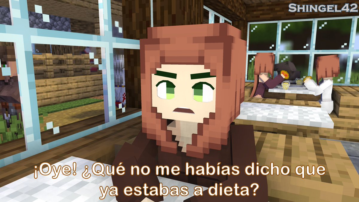 Shingel_42's tweet photo. La dieta
Aldeanas y bruja de @aptx9522
Modelos de #LittleMaidMod, #Shincolle y #CuteMobModels
Rigs y texturas hechas por mí.
#MineImator #Minecraft #MobTalker
P.D: Las aldeanas son hermanas, incluidas la bibliotecaria y la bruja del fondo. https://t.co/3LApREKpH5