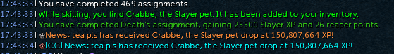 tea_pls's tweet photo. Not the pet i thought i'd get on my matriarchs reaper task but glad to get this one done before reaching 200m! Was starting to get worried! 😂 https://t.co/V05HO9YJvr