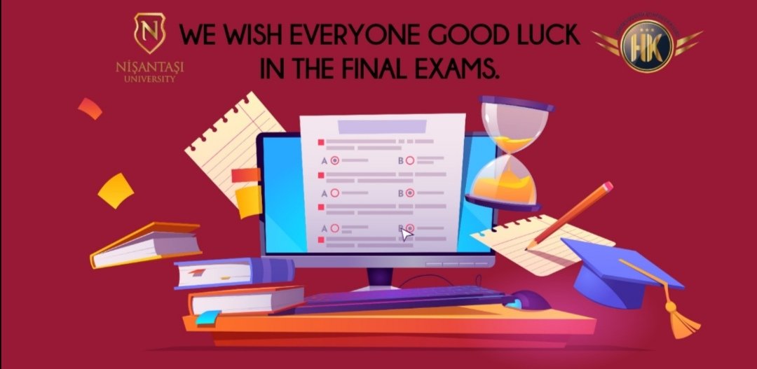 Tüm öğrencilere final haftasında başarılar dileriz😊