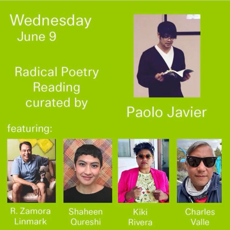 I'm reading next week for <a href="/TheBrooklynRail/">The Brooklyn Rail</a> 's Radical Poetry Reading series.