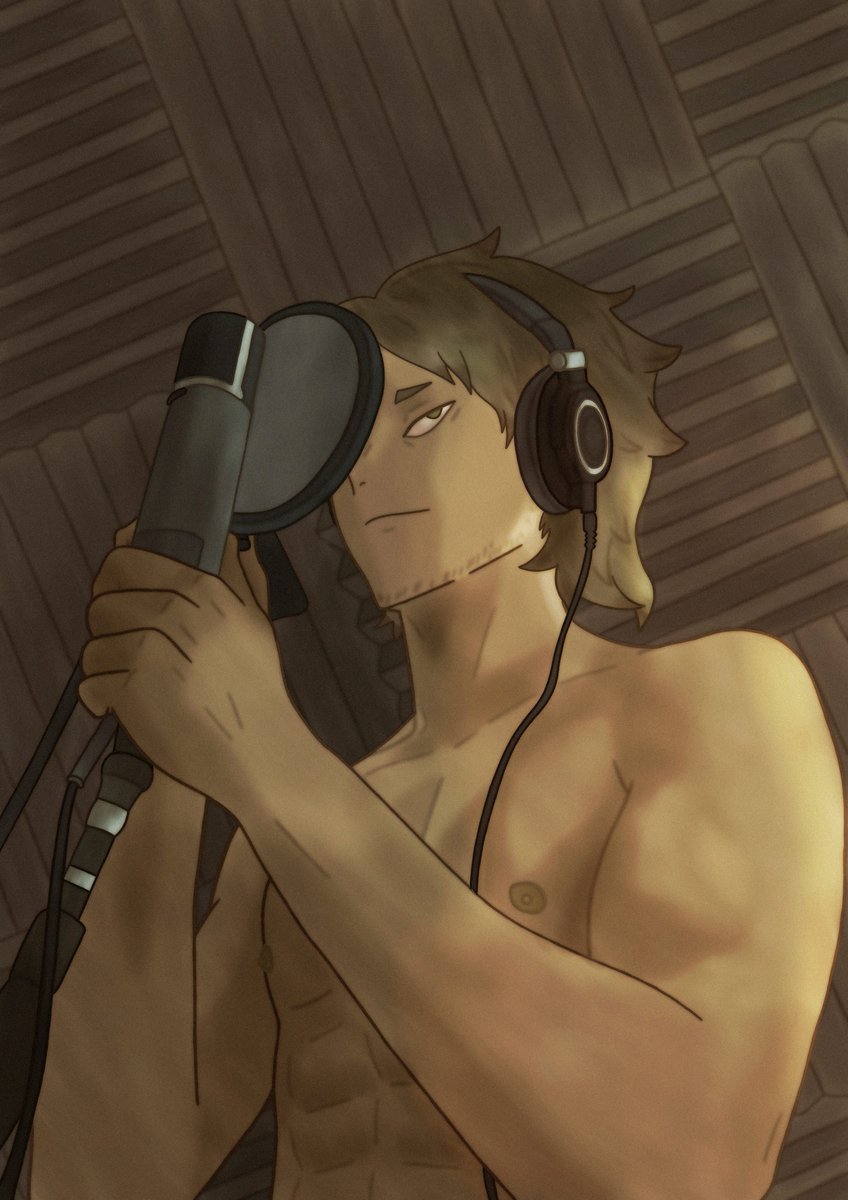 Dilf Semi always records songs shirtless,because why not? 😌

#semieita #haikyuufanart #dilfhaikyuu