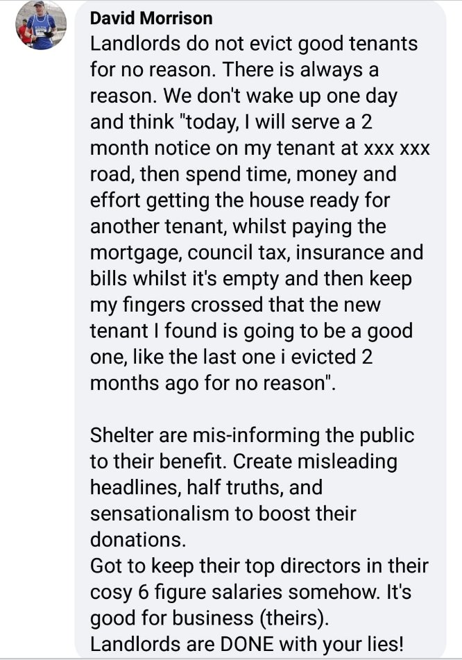 alxwms's tweet image. @Shelter @GenRentuk @CitezensAdvice

Landlords are DONE with your Lies !

The Rental Market will be Chaos without a NO QUIBBLE eviction process like Section 21

 #EndSection21 #RentersAreWaiting #VentYourRent