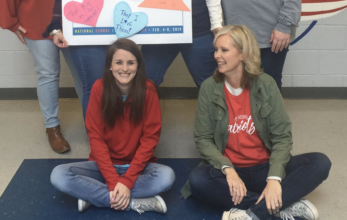 Said “See you later” to one of the BEST school counselors ever. Might have cried all the way home. 😬 Work wasn’t work the past 3 years with her. I’m so thankful the Lord brought me to the Burg to work with <a href="/Fleming5family/">Shannon Fleming</a>! Miss you big &amp; love you bunches!  #LMSPATS