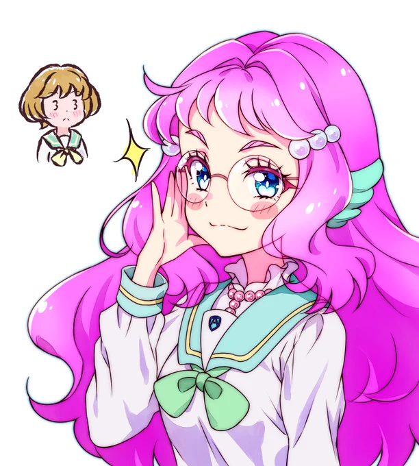 眼鏡の需要に気づいて味を占めたローラ。✨👓
#precure #トロプリ 