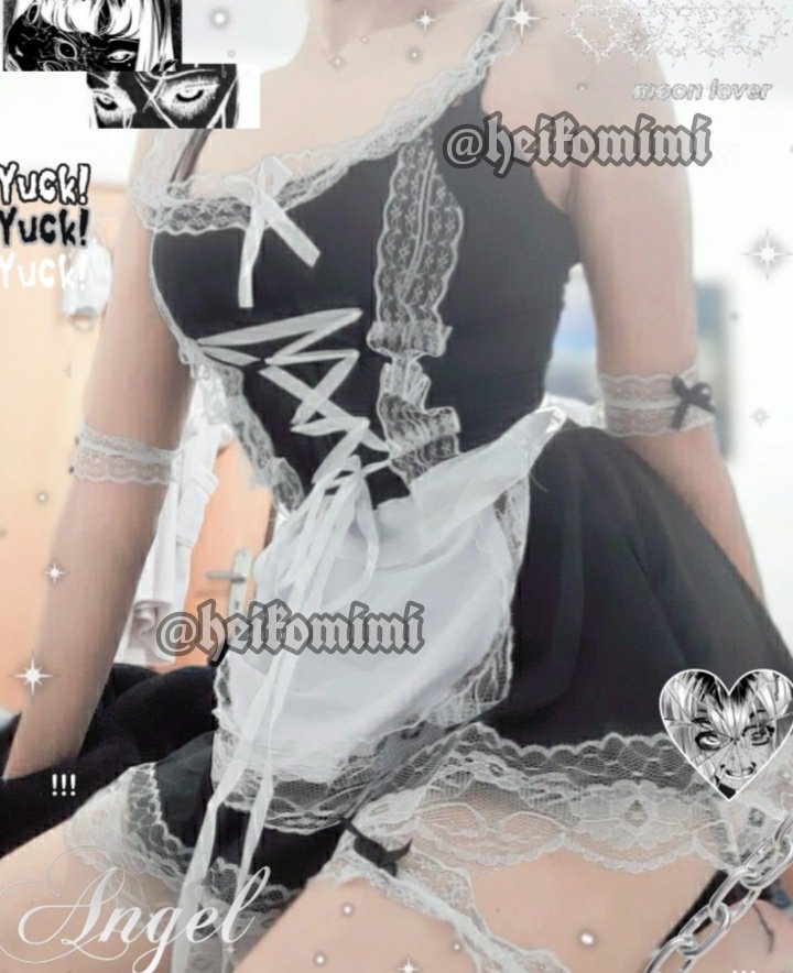 heikomimi's tweet photo. Vejo Pack de maid chegando por aí ~~ 🖤⛓❤ https://t.co/FsCfhKlskI