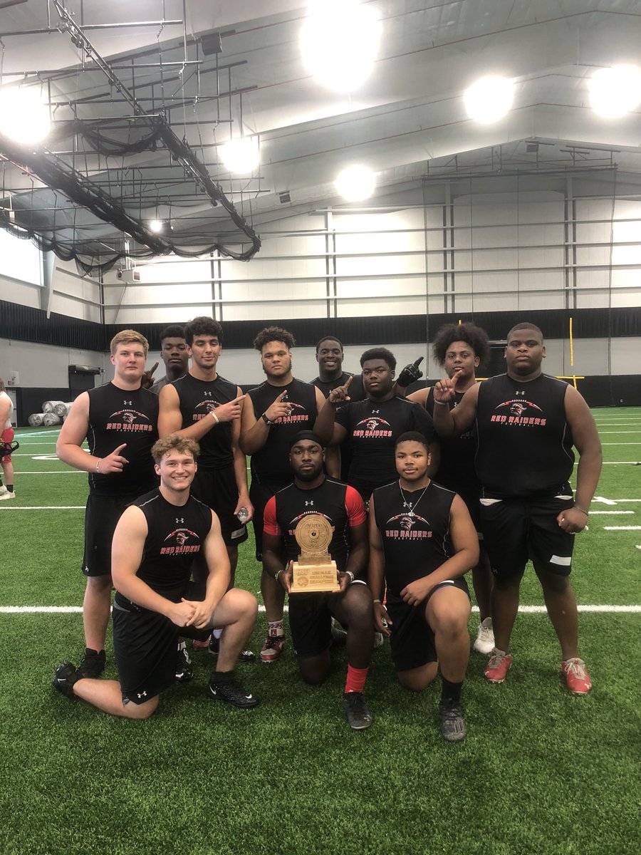 Division I CHAMPIONS Tyler Legacy HS.<a href="/TylerLegacyFB/">Tyler Legacy Red Raiders FB</a> today at the Hardin Simmons University state qualifier LineMAN Challenge hosted at Melissa HS. <a href="/BigBodyBusines1/">Big Body Business</a>  Extremely competitive event from top to bottom. #BigBodyBusiness #GiveEmTheBusiness