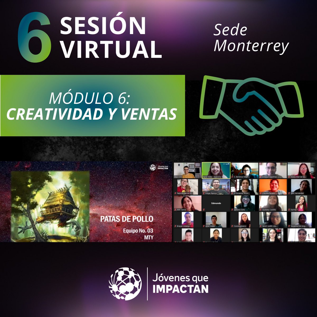JQImpactan's tweet photo. Esto es un poco de lo vivido en nuestra sesión de cierre del módulo 6 Creatividad y Ventas impartido a nuestros #JóvenesQueImpactan en colaboración y gracias a @citi FDN #Pathway2Progress #CompromisoSocialCitibanamex https://t.co/3JcD6gMTHZ