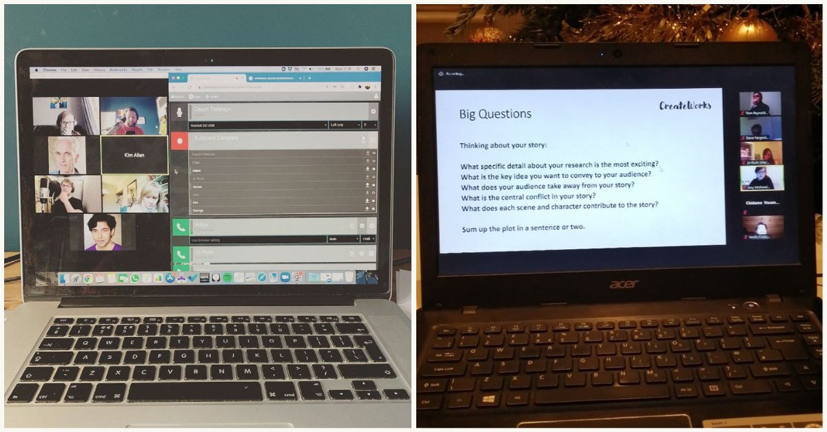 SchoolOfEng_UoE's tweet image. How do engineers become writers?

As part of our #CreateWorks project, 14 engineers took part in workshops led by @BrawFox Theatre and playwright @davefargnoli - learning how to harness drama to tell the gripping human stories behind their research. edin.ac/3gfZ0VQ