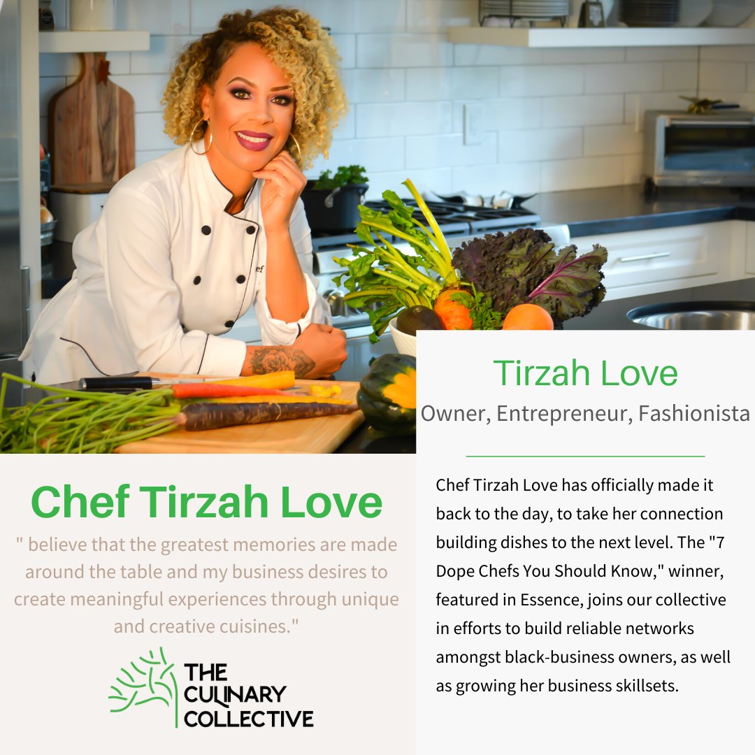 black_culinary's tweet photo. @Chef_tirzah_love is the fashionable super-mom chef, building connections one plate at a time. Don't miss out on @tuesdays_with_tirzah, collaborated with @REDDOORCATERING 

#BlackCulinaryCollective #BlackChefs #CulinaryCollective #Oakland #BlackOwnedBusiness #Community https://t.co/6lP6ofOdWu