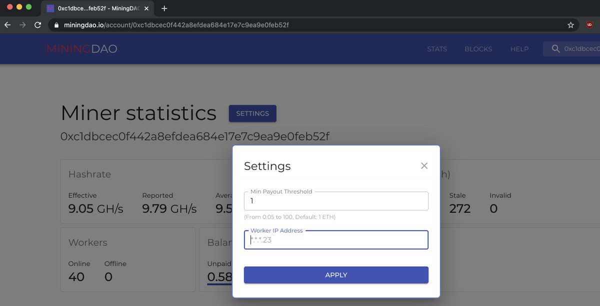 Mining DAO tweet media