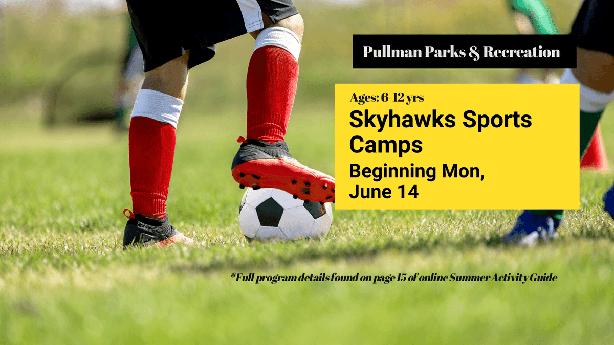 City_of_Pullman's tweet photo. Visit https://t.co/Hj305wbksF and find the online activity guide to learn about, and register for the amazing programs, many of which start a week from today, on 6/14.  We're here to help make everyone's summer a fun one!
#PullmanRec #YouthPrograms #SummerJustGotFun https://t.co/5TxA3vwLF0