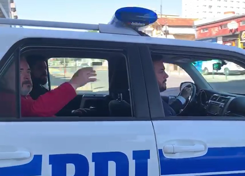 Kurzbesuch bei der Policia Di Investigaciones in Chile.