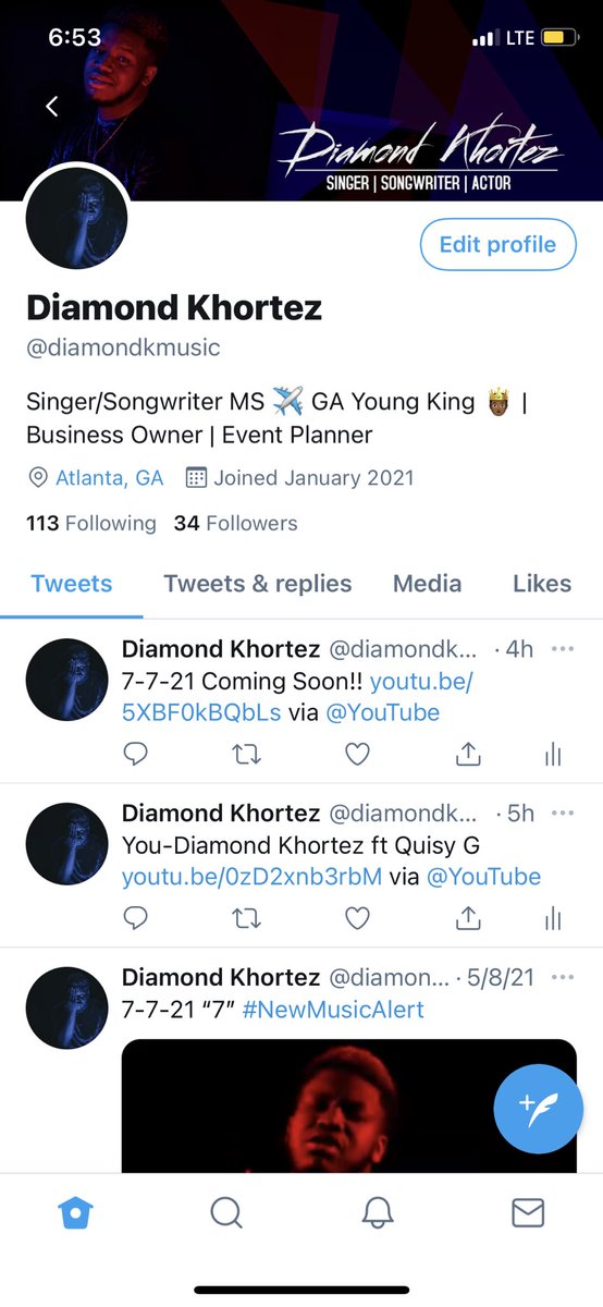 TroyDiamondKVNG's tweet photo. Go Follow my music page @diamondkmusic run me up please! https://t.co/1MmA3IbjtQ