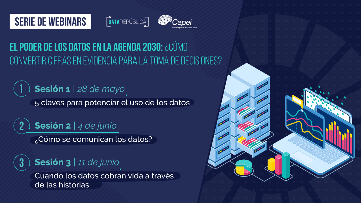 infoCEPEI's tweet photo. #DataRepública | ¿Son importantes las historias con datos para comunicar la #Agenda2030? ¡Espera el próximo 11 de junio el tercer webinar de la serie el #PoderDeLosDatos!

https://t.co/pXt0xXBsLu https://t.co/duCFbunUQB