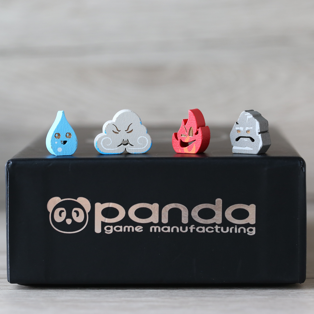 pandagm's tweet image. We also use toolkits to show our standard component options with no mold set-up charges - like our sand timers and metal coins. 2019's toolkit included a constructible dice tower &amp;amp; standard metal coins featuring electroplating &amp;amp; oil paint color options. #pandatoolkit