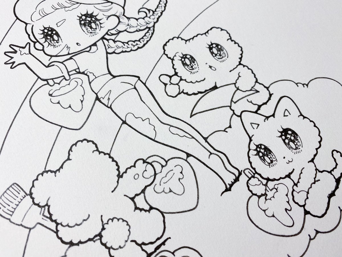 描いてるよ〜💖
#せきやゆりえの高円寺での個展は7月12日から18日だよ 