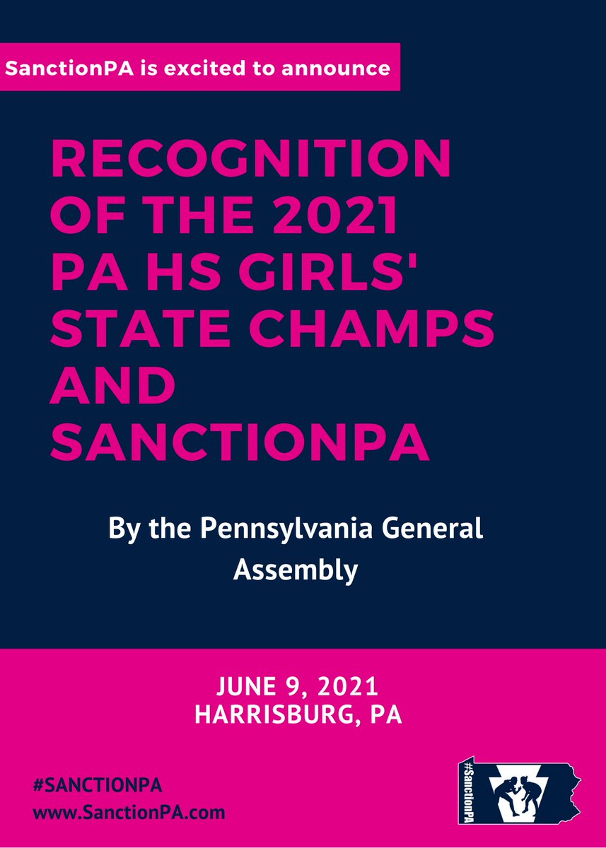 SanctionPA is working on all fronts to get girls wrestling sanctioned! Thank you, Senator Scott Martin and Representative Ann Flood, for highlighting our PA girls and the need for sanctioning! #SanctionPA <a href="/ScottFMartin/">Scott Martin</a> <a href="/PAPowerWrestle/">PA Power Wrestling</a> <a href="/dhockensmith/">Dustin Hockensmith</a> <a href="/TomHousenick/">Tom Housenick</a>