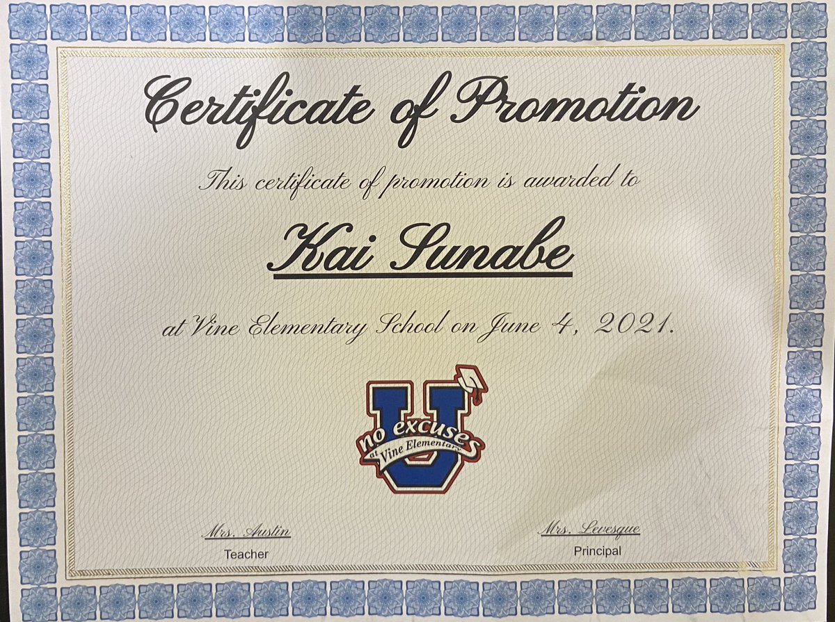 That’s a wrap!!  5th grade completed, junior high here we come!  Thank you to all the teachers, staff members, family and friends!  Kai’s supporting cast has been amazing!  Congratulations Kai!! We are so proud of all your accomplishments!!  Continue to reach for the stars!!