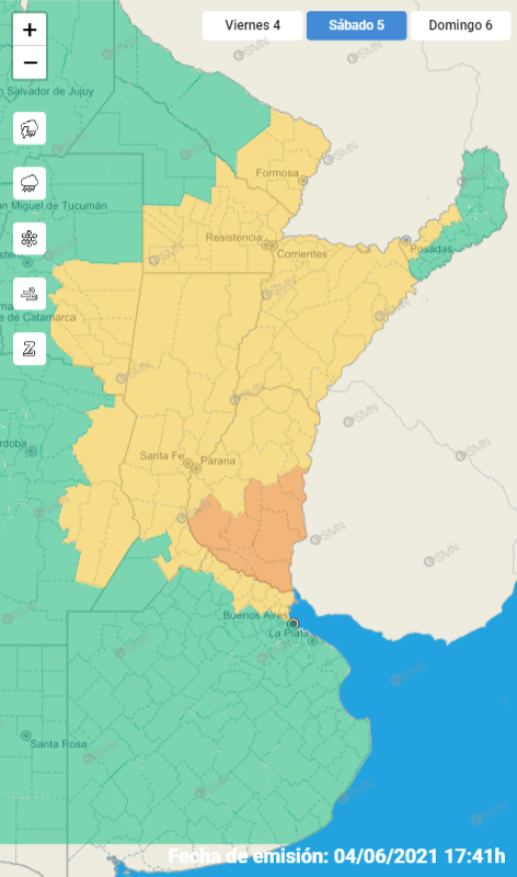 ofimet's tweet photo. #algunrayo parte 2 ⚡️
Notable entrada de aire cálido (Rosario pasó los 25°C, Reconquista +31°C) activó un sistema de tormentas en E Ríos que se movió rápido a Uruguay. A la noche el frente frío "barre" todo, nuevas tormentas, algunas fuertes o severas, ojo. 👇 https://t.co/P5ovBifB8u