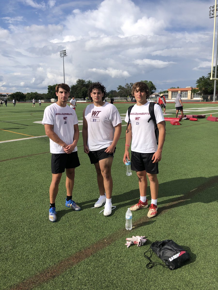 HuttonHaire's tweet photo. Had a great time competing at the West Texas A&amp;M camp. Thanks Coach @RussMartinFB1 and @Coach_HunterH for the work. https://t.co/cfbefmkUCI