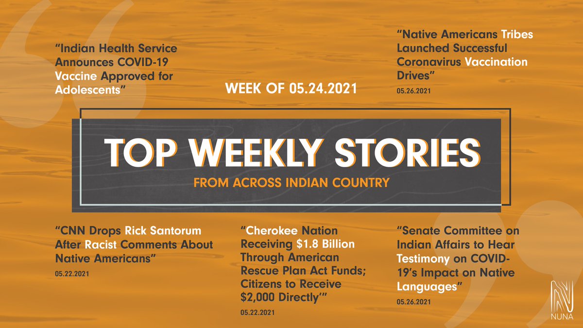 NUNAGroup's tweet photo. Taking a look back at the top stories in the #NUNAverse! Click the link to see what our readers were engaging with the most from the past week of news throughout #IndianCountry. https://t.co/wguWDGmIfa https://t.co/bZiwrkHo5N