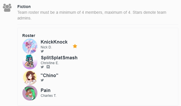 FictionSplat's tweet photo. LETS GO BABY!!! @SynSoren AND @Roundybout ARE GOING TOO ALL 6 FICTIONERS AT THE LAN
@PainOfLife3 @SplitSplatSmash @yuki_meru7 @Knick_Knock_ https://t.co/fnD3kzqFkt