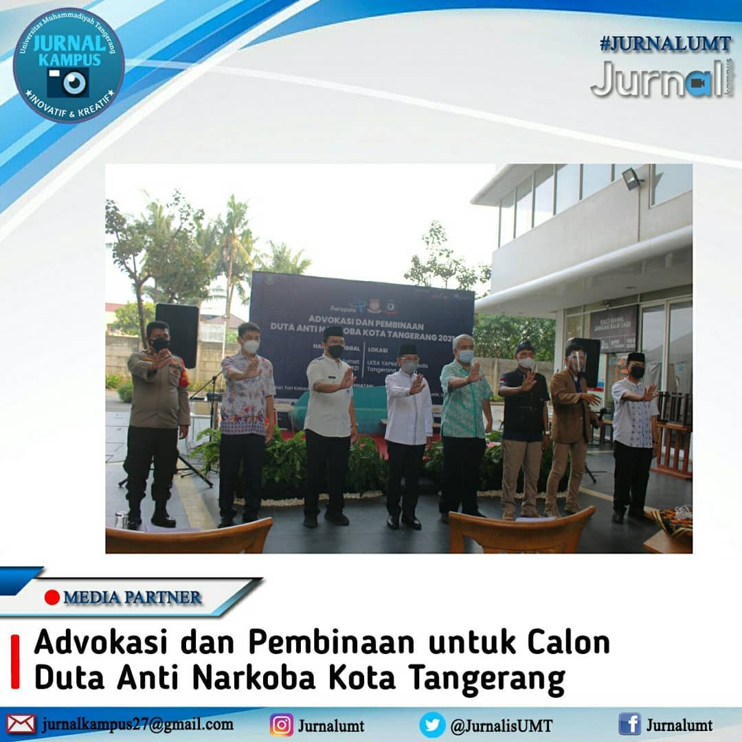 JurnalisUMT's tweet photo. "Advokasi Dan Pembinaan untuk Calon Duta Anti Narkoba Kota Tangerang"
https://t.co/cWNIdsq6Bf

#JURNALUMT #UMTindonesia #dutaantinarkoba https://t.co/TX9TKbt2X8