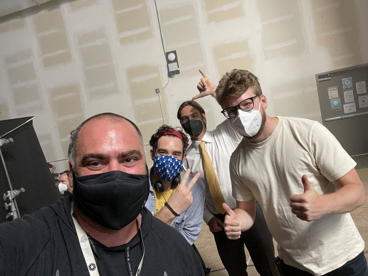 ThomWilliams's tweet photo. Last day on set of season 3 of @DCDoomPatrol with these amazingly talented dudes @RileyShanahan @edietel & Justin Lacalamita! #DoomPatrol #BestCastandCrewEver #WrapTime #StuntCoordinator #REActionStunts https://t.co/zcohx8h1lT