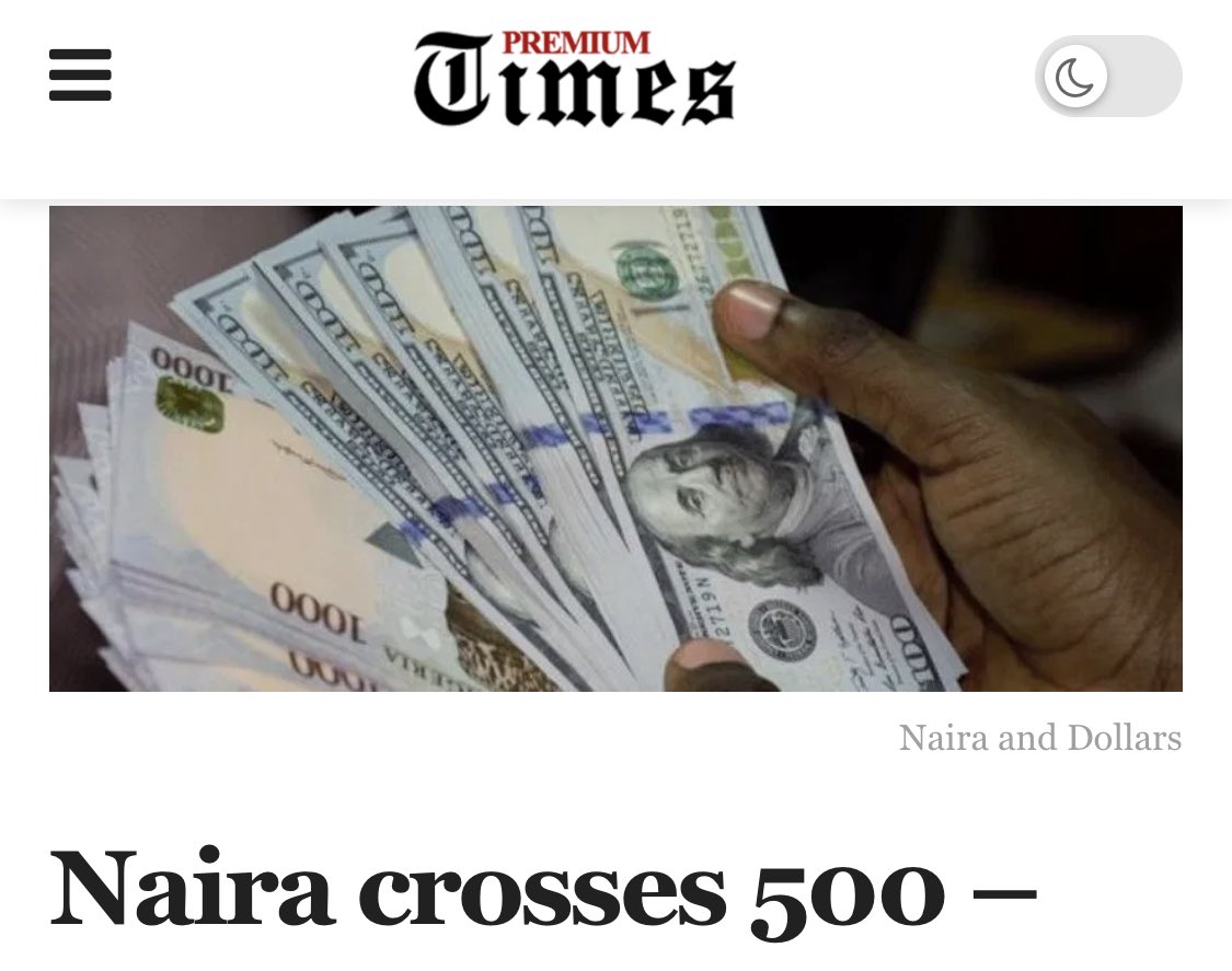 renoomokri's tweet photo. On the day the @MBuhari government suspended @Twitter’s operation in Nigeria, Nigeria’s currency, the Naira, depreciated to its lowest level ever to ₦502 t0 $1. A coincidence? I doubt!

#TwitterSuspendBuharisAccount

#FacebookSuspendBuharisAccount

#TableShaker

#BuhariTormentor https://t.co/2EO9Yf3OXD