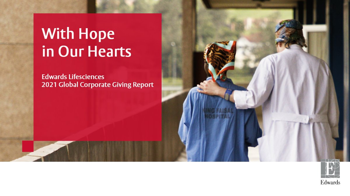 EdwardsLifesci's tweet photo. What #MakesOurHeartsBeat? Partnering with our communities, employee volunteers, and 277 global charitable organizations to provide humanitarian care worldwide. Learn more about our #CorporateGiving for 2020 here https://t.co/I8a2WzO3UW #EdwardsGiving https://t.co/yQgim6TCjy
