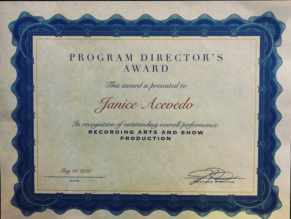 Janice_M_Audio's tweet image. LOOK WHO’S RECORDING ARTS DIPLOMA AND OTHER GRADUATION AWARDS FINALLY CAME IN!!! #recordingarts #grad #2021grad