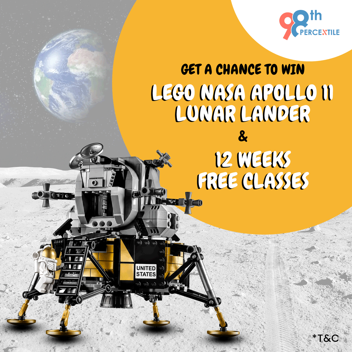 98thpercentile2's tweet photo. Vouchsafe the Astronaut in your child.! Stand a chance to win LEGO® Creator Expert NASA Apollo 11 Lunar Lander. Absolutely Free..! 
Click Here: https://t.co/8TkJ4nLine
#98thPercentile #Sweepstakes #lego #nasa https://t.co/TGByaGzi6H