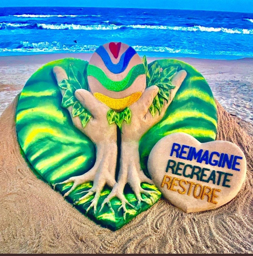 Goheer's tweet photo. World Environment Day - "Knowing is not enough; we must apply. Being willing is not enough; we must do”

REIMAGINE, RECREATE, RESTORE https://t.co/IDZ7XMQWNn
